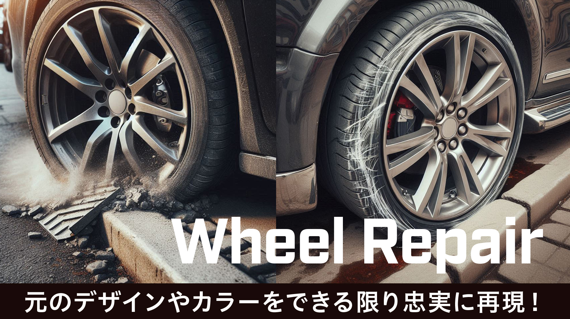 ホイール ガリ傷修理